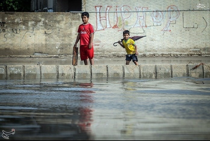 بارش باران و آبگرفتگی در بوشهر