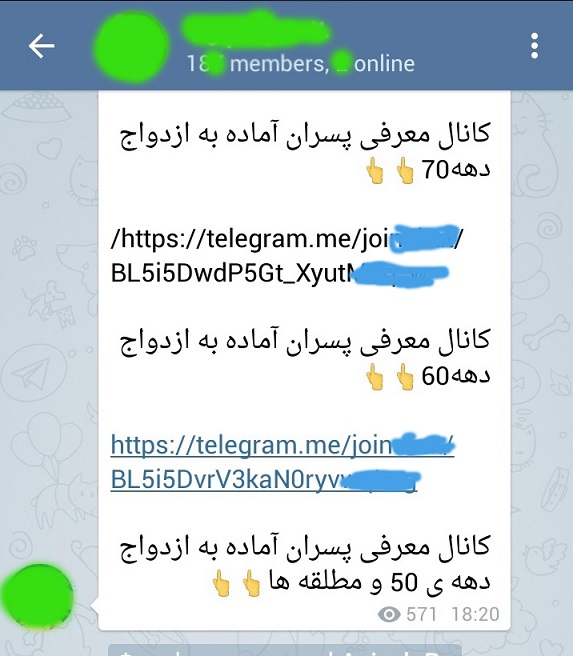 پای ازدواج‌های مجازی به تلگرام هم کشیده شد+ عکس