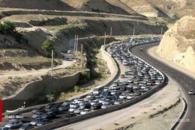 ترافیک سنگین در آزاد راه زنجان - قزوین و زنجان - تبریز