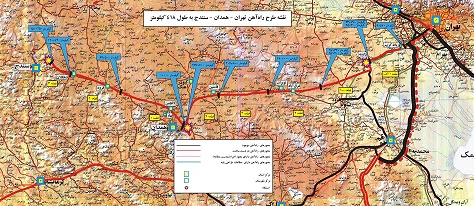 بهره برداری از راه آهن تهران - همدان - سنندج  تا پایان امسال