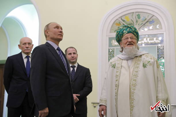 ولادیمیر پوتین به مسجد رفت