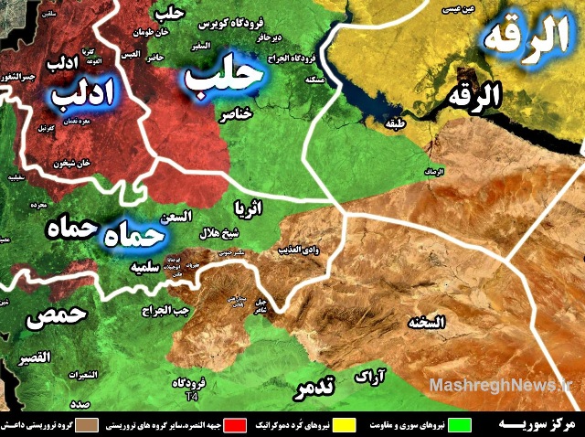 شمال حمص و جنوب شرق حماه گورستان داعش می‌شود + نقشه میدانی