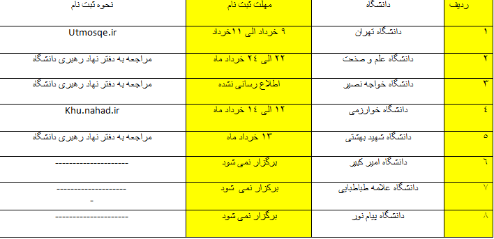 برنامه ثبت‌نام در اعتکاف رمضانیه دانشجویی ۹۷ + جدول