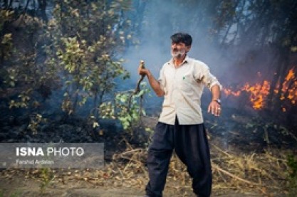 آتش‌سوزی دوباره در جنگل‌های مریوان