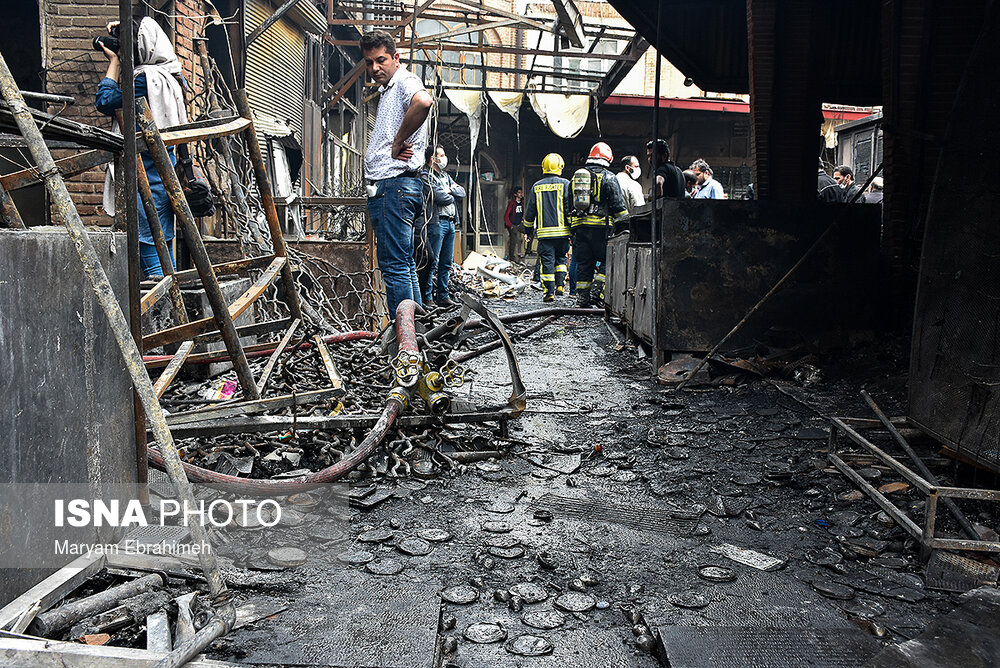 بازار تبریز بعد از آتش‌سوزی + تصاویر