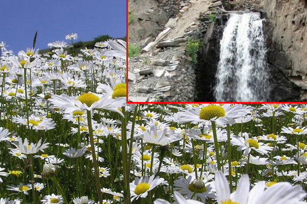 دشت «گل سفید» و آبشار «حاجی آباد» ملارد