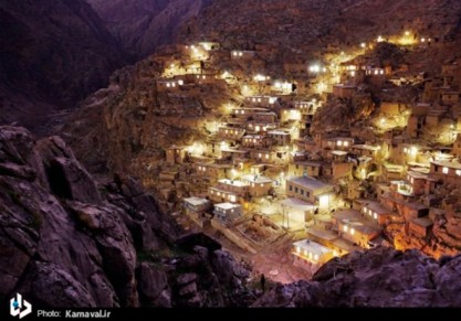 روستای پلکانی زیبای پالنگان در کردستان