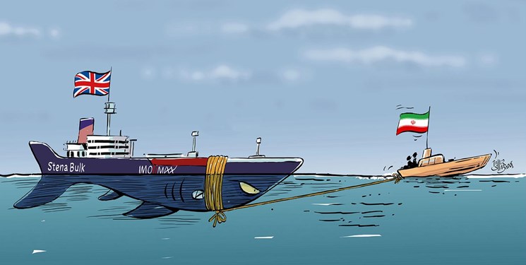 از دزدی دریایی تا نفت‌خواری در کاریکاتورهای «ملکه کشتی‌رُبا» + تصاویر