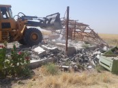 مبارزه با زمین‌خواری با تخریب ۱۵ سازه غیرقانونی در همدان کلید خورد