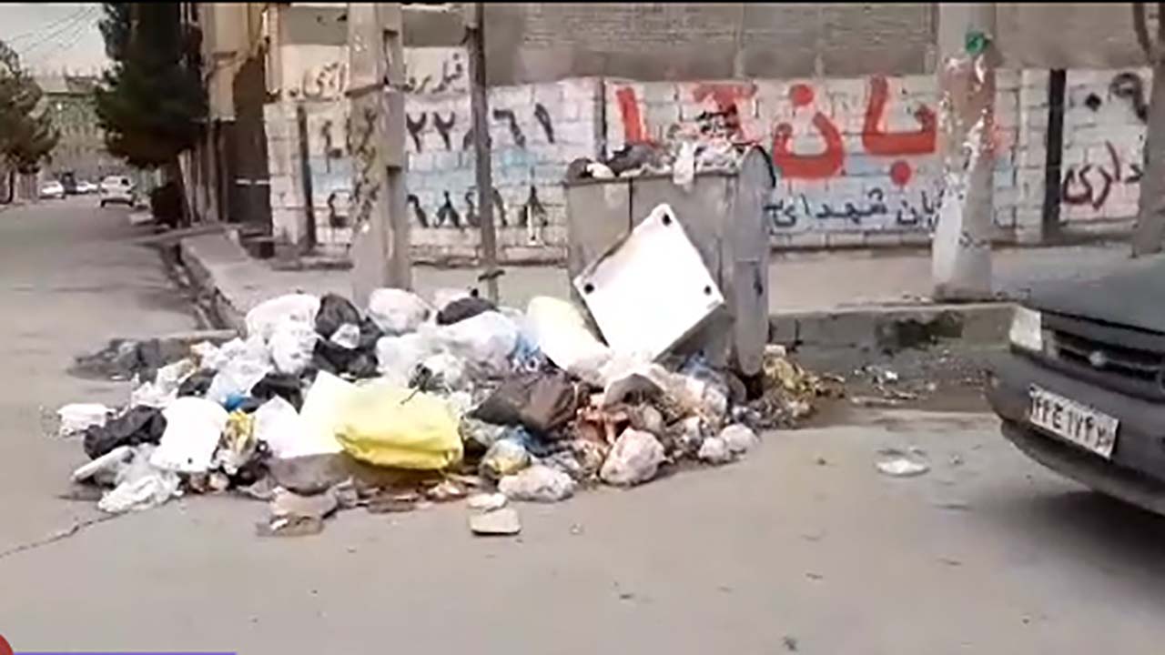 چهره ناخوشایند زباله در خیابان‌های میاندوآب + فیلم
