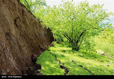 رانش زمین در یکی از روستاهای استان گیلان