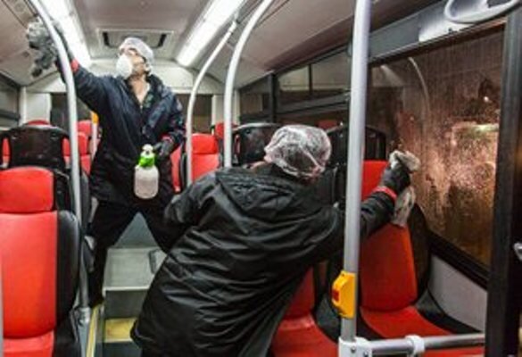 کرونا در اتوبوس‌های شهری تبریز