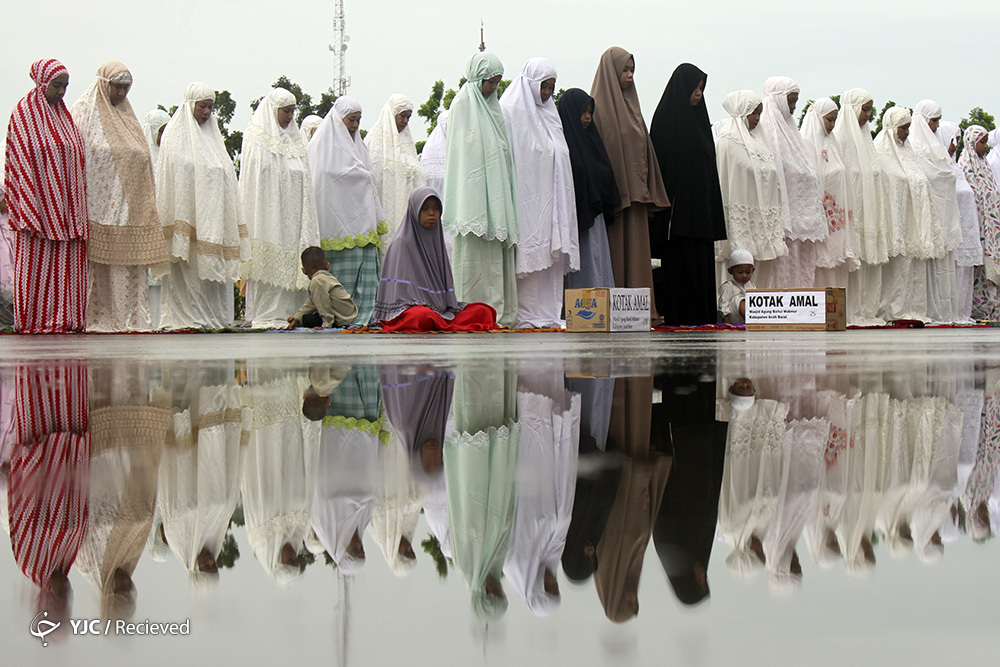 نماز عید فطر در جهان + عکس