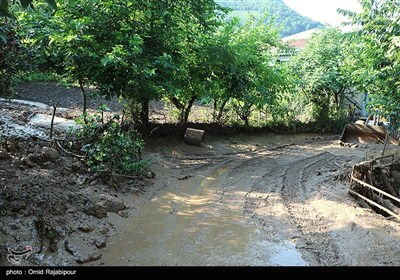 بارندگی و سیلاب در روستای سجیران اشکور