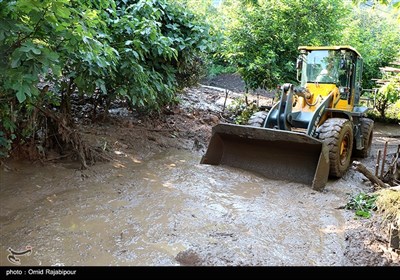 بارندگی و سیلاب در روستای سجیران اشکور