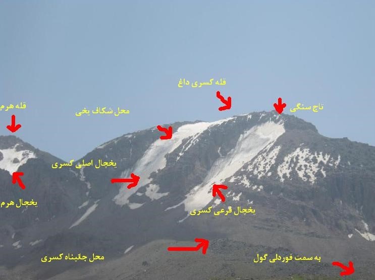 گزارشی از فاجعه تقلیل اندازه یخچال‌های طبیعی ایران به زیر ۹ کیلومتر