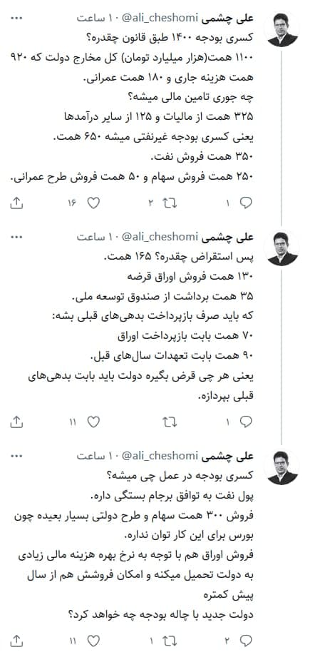 محاسبه سه سوته بودجه و کسری بودجه کشور محاسبه سه سوته بودجه و کسری بودجه کشور