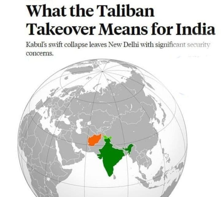 تصرف افغانستان توسط طالبان برای هند به چه معناست؟