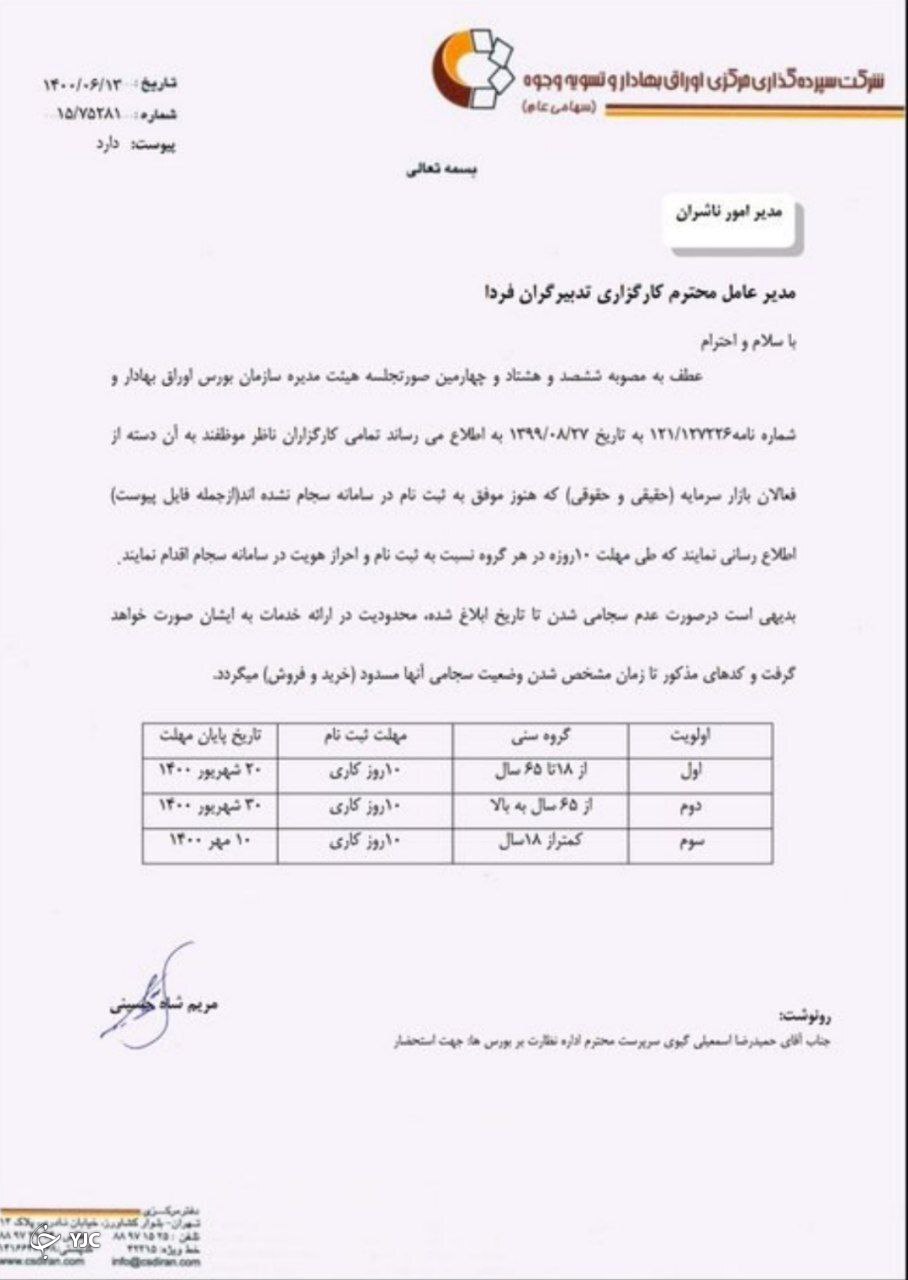 مسدود شدن برخی از کدهای بورسی مسدود شدن برخی از کدهای بورسی