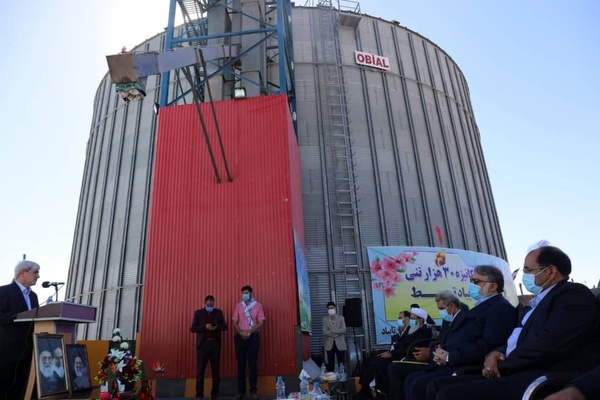 افتتاح سیلوی فلزی و تمام مکانیزه ۳۰ هزار تنی گندم شهر کاریز