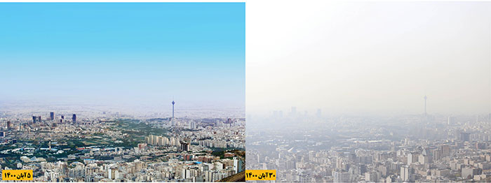 اوج گیری سطح آلودگی در هوای کلانشهر‌های ایران