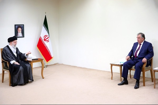 دیدار امامعلی رحمان رئیس‌جمهور تاجیکستان و هیئت همراه با رهبر معظم انقلاب