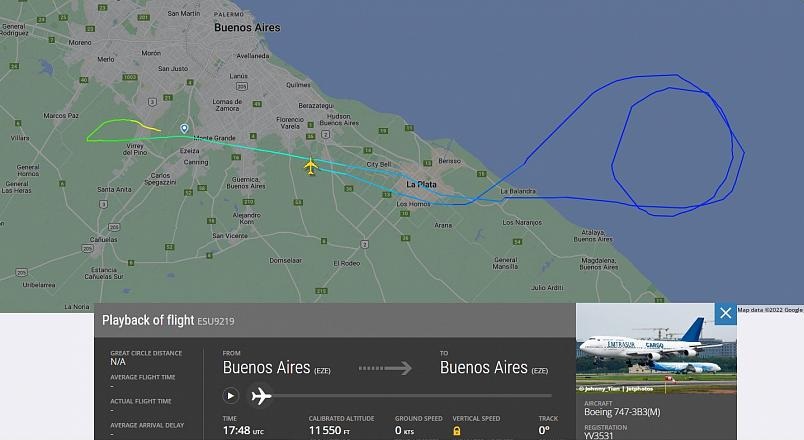 توقیف هواپیمای ماهان ایر در آرژانتین