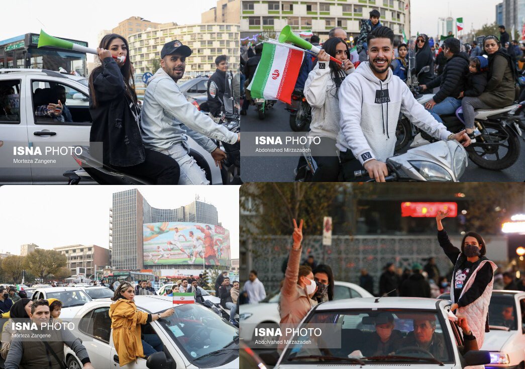 وضعیت تهران شببه به صحنه فیلم‌ سورئال؛ رقص یگان ویژه با باتوم و آزادی انتشار تصاویر بی حجاب زنان!