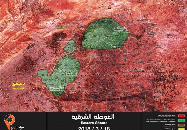 80 درصد غوطه شرقی دمشق آزاد شد/ تأمین امنیت محور «حموریه-کفربطنا-سقبا»