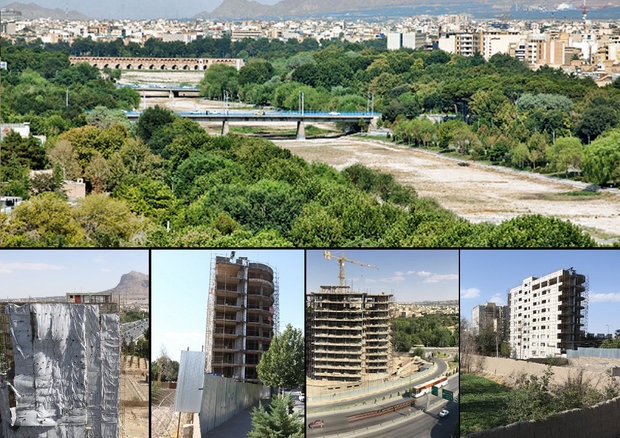 تبر ساخت‌وساز بیخ گوش درختان زاینده‌رود
