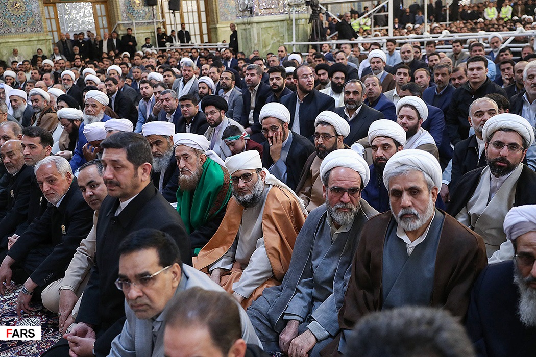 سخنرانی رهبر انقلاب در حرم رضوی+تصاویر