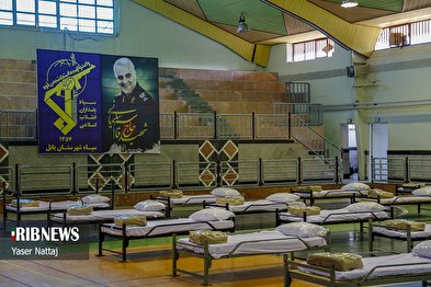 آماده سازی سالن ورزشی بابل توسط سپاه