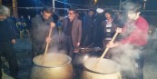 برپایی آئین حلیم پزی با قدمت ۲ قرن در مازندران