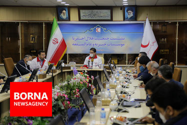 نشست رییس جمعیت هلال احمر باموسسات خیریه