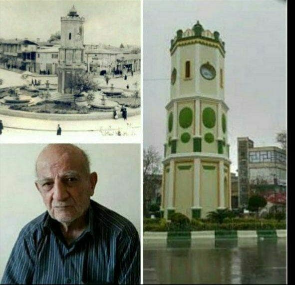 درگذشت معمار برج ساعت ساری