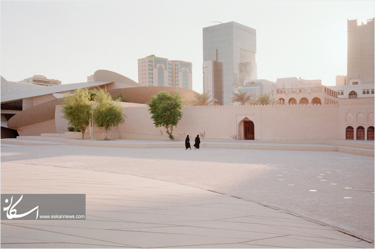 طرح جذاب انتزاعی در موزه ملی قطر