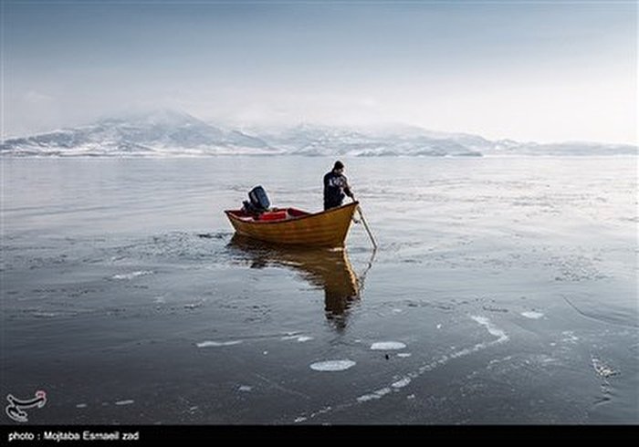 طبیعت زمستانی دریاچه ارومیه
