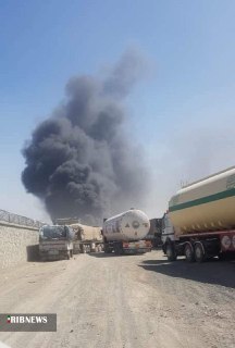 آتش سوزی گمرک ایران و افغانستان برای دومین بار