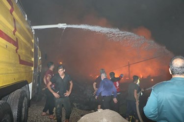 آتش‌سوزی در بندر صیادی «کنگ»