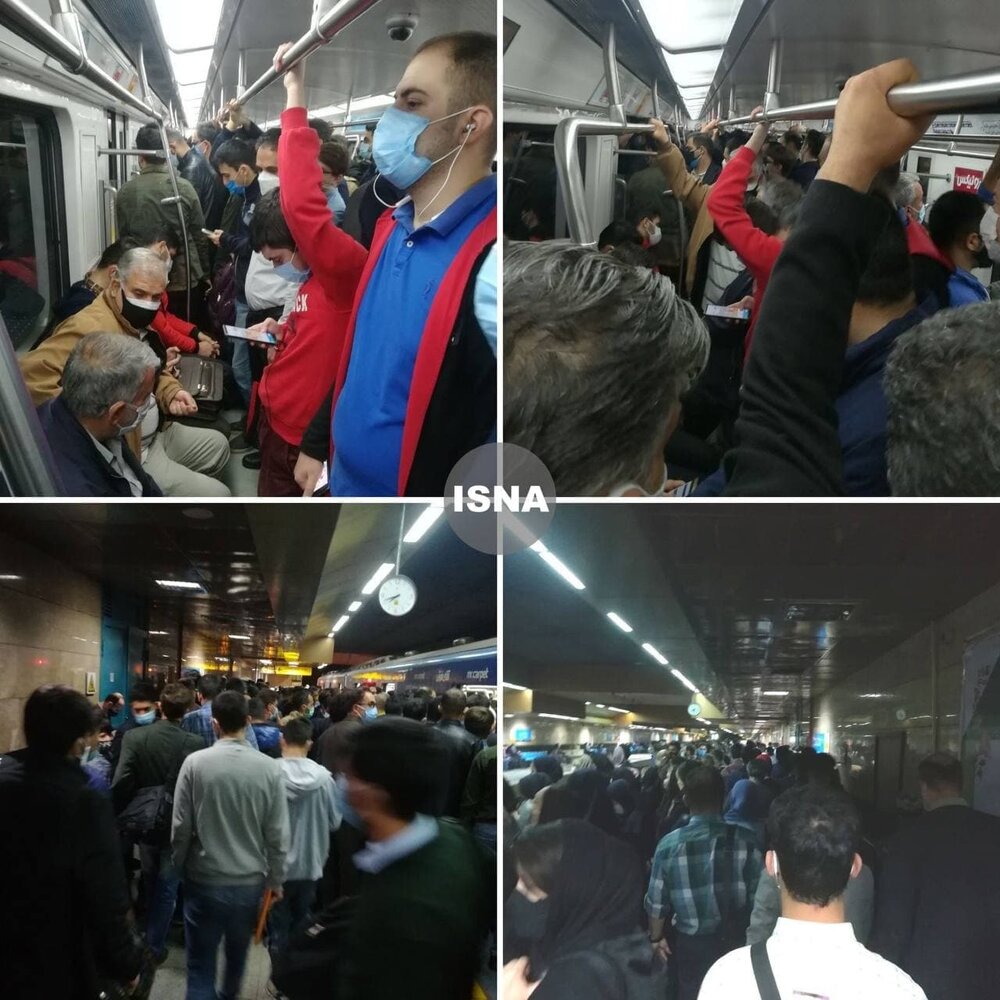 کرونا با دستور مسئولان در مترو نمی آید !