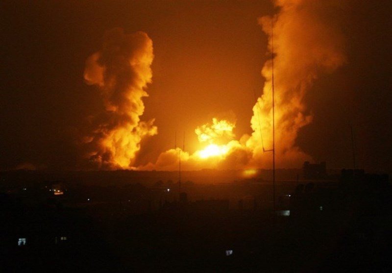 توپخانه‌های رژیم صهیونیستی قلب نوار غزه را بمباران کردند