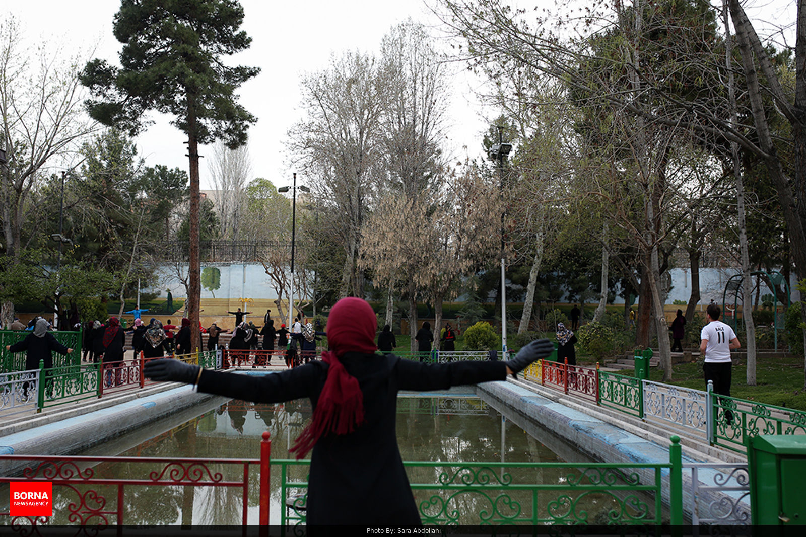 برگزاری ورزش صبحگاهی در پارک موزه قصر