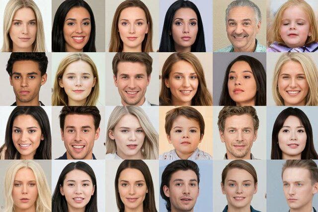 تقارن، جذابیت و لبخند، عامل افزایش اعتماد به چهره‌های ایجاد شده با هوش مصنوعی