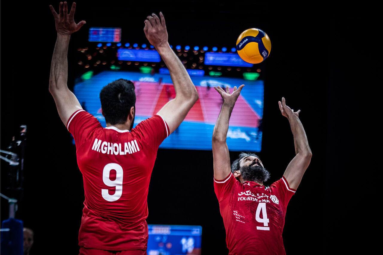 شکست آمریکا و پنجمین پیروزی پیاپی والیبال ایران