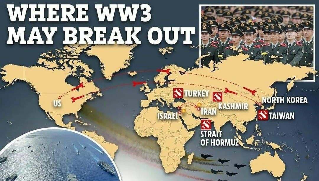 هشت مکان احتمالی برای آغاز جنگ سوم جهانی