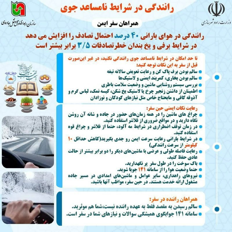رانندگی روی دور تند بر لبه پرتگاه جاده‌های برفی!