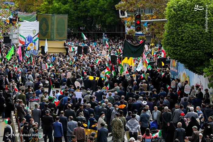 راهپیمایی گسترده مردم ایران در روز قدس