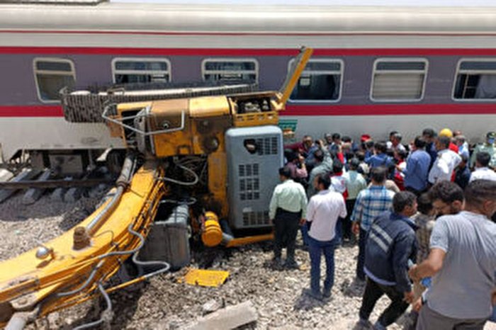 واژگونی قطار مسافربری طبس - یزد