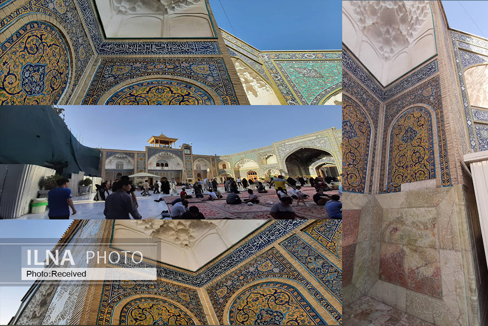 تداوم دعوا بین فعالان میراث با متولیان آستان حضرت معصومه درباره کاشیهای در حال تعویض صحن عتیق تداوم دعوا بین فعالان میراث با متولیان آستان حضرت معصومه درباره کاشیهای در حال تعویض صحن عتیق