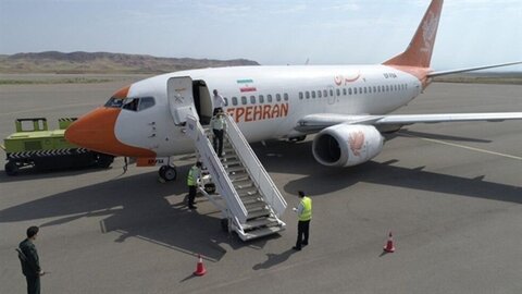 ترکیدگی دو تایر هواپیمایی سپهران در فرودگاه مشهد